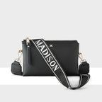 Josie Small 3 Compartment Crossbody Bag with Monogram Strap