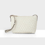Leah Weave Small Zip Top Crossbody Bag