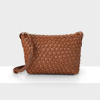 Leah Weave Small Zip Top Crossbody Bag